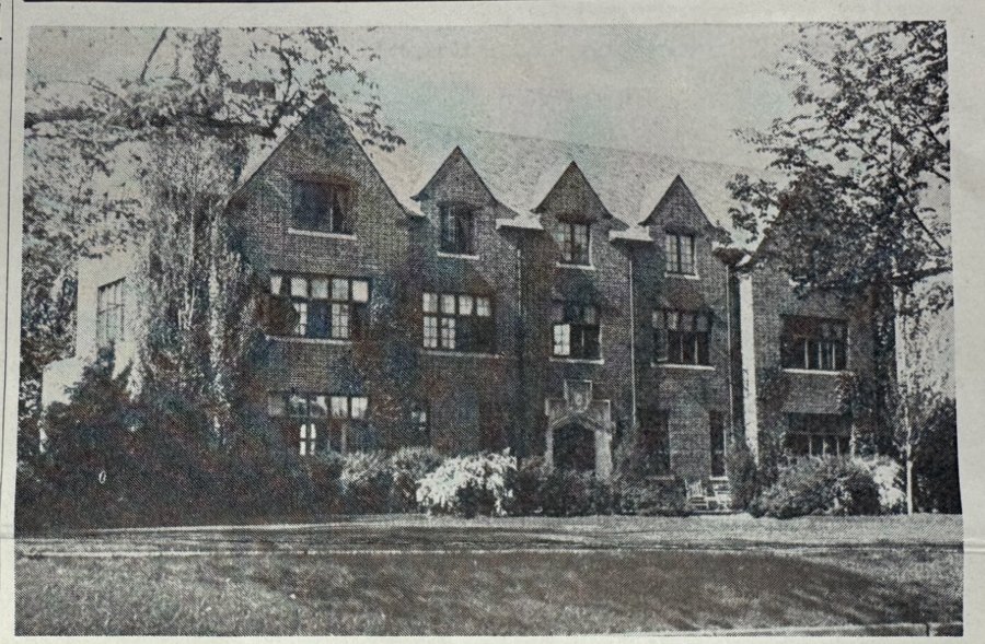 The finished shelter, early 1930s.
